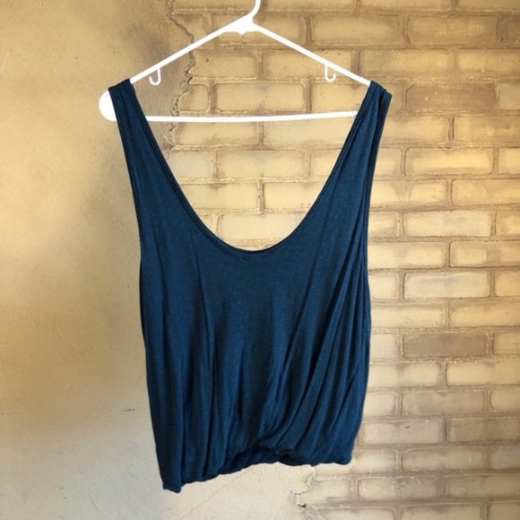 Free People Teal Bubble Tank - Picture 4 of 5